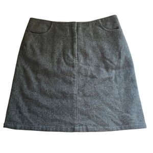 American Eagle Outfitters Dark Gray Wool Blend Mini Skirt Size 2